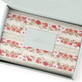 Papel De Seda abundancia de navidades elegante vacaciones de poi