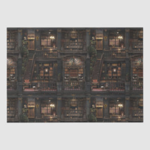 Papel De Seda Academia gótica victoriana Dollshouse oscura