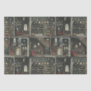 Papel De Seda Academia gótica victoriana Dollshouse oscura