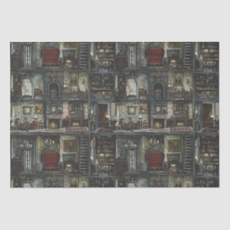 Papel De Seda Academia gótica victoriana Dollshouse oscura