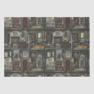 Papel De Seda Academia gótica victoriana Dollshouse oscura