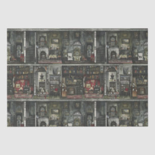 Papel De Seda Academia gótica victoriana Dollshouse oscura