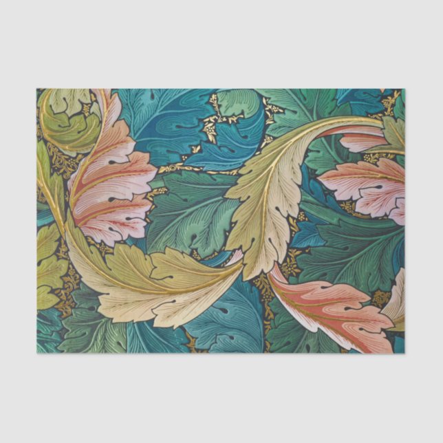 Papel De Seda Acanthus, fondo de escritorio de William Morris (Anverso)