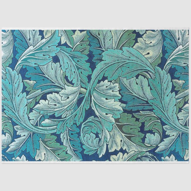 Papel De Seda Acanthus Green, William Morris (Anverso)