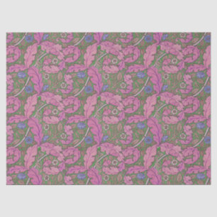 Papel De Seda Acanthus rosa y rosa William Morris para artesanos