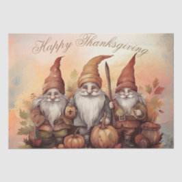 Papel De Seda Acción de Gracias Cae Gnomes