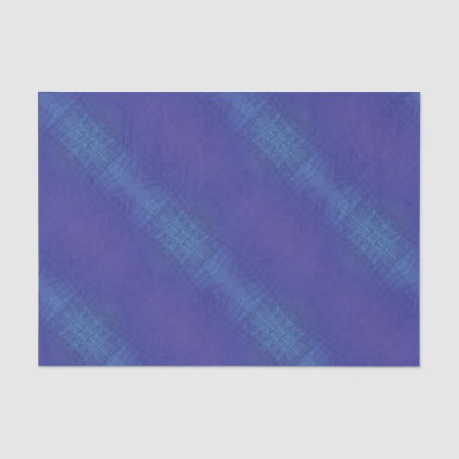Papel De Seda Aceptación | Patrón Shibori Violeta Azul Índigo (Anverso)