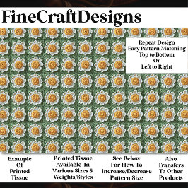 Papel De Seda Acogedor crochet hecho a mano Patrón de margarita 