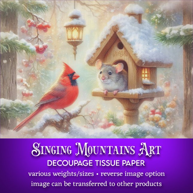 Papel De Seda Acogedora página del cardenal de invierno Winter M (Subido por el creador)