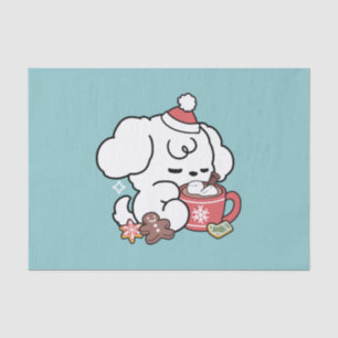 Papel De Seda Acogedores sueños de cachorro - chocolate caliente