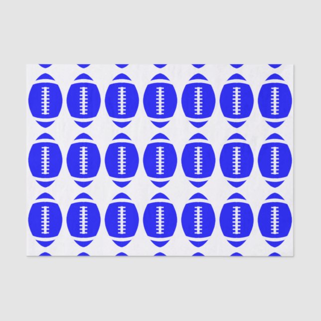 Papel De Seda Acondicionamiento de bolas de fútbol azul Fiesta (Anverso)