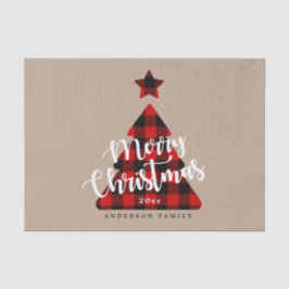 Papel De Seda Acondicionamiento de vacaciones navideñas en búfal