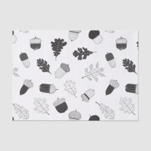 Papel De Seda Acornos y hojas