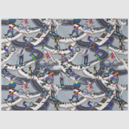 Papel De Seda Actividades al aire libre en patinetas