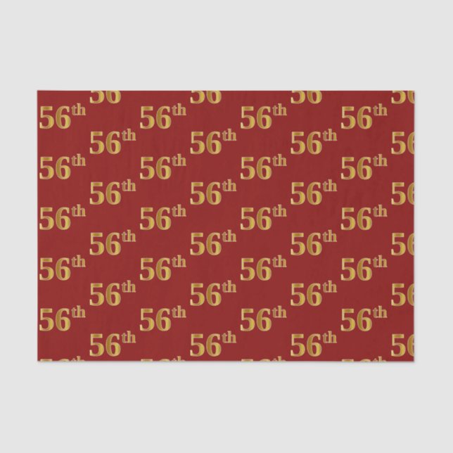 Papel De Seda Acto Red, Faux Gold 56 (56º) (Anverso)