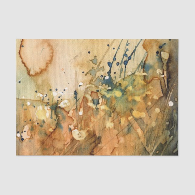 Papel De Seda Acuarela abstracta y viejo fondo (Anverso)