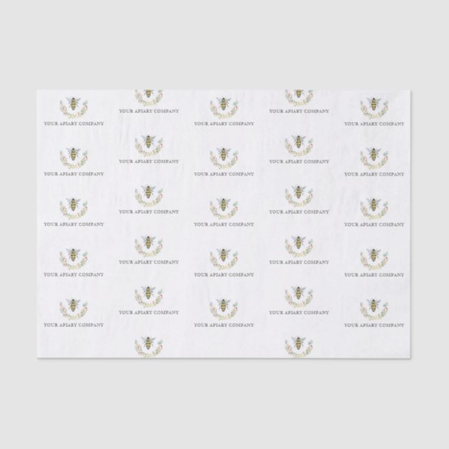Papel De Seda Acuarela Apio de Abeja de Miel (Anverso)