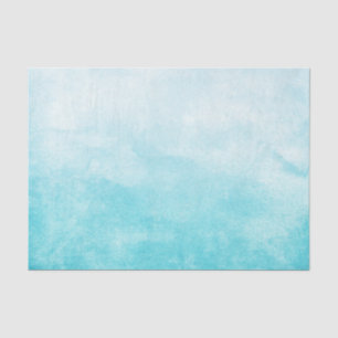Papel De Seda Acuarela Azul Medio