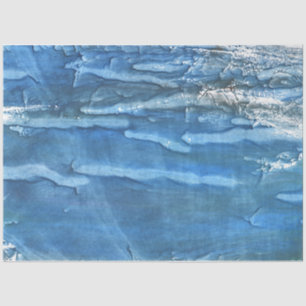 Papel De Seda acuarela azul saturada