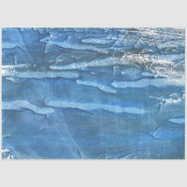 Papel De Seda acuarela azul saturada (Anverso)