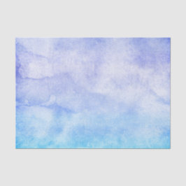 Papel De Seda Acuarela Azul y Púrpura