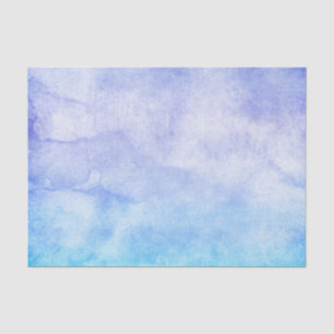 Papel De Seda Acuarela Azul y Púrpura