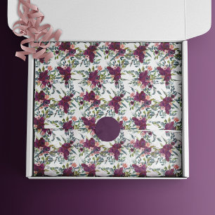 Papel De Seda Acuarela Bohemia Patrón floral pequeño