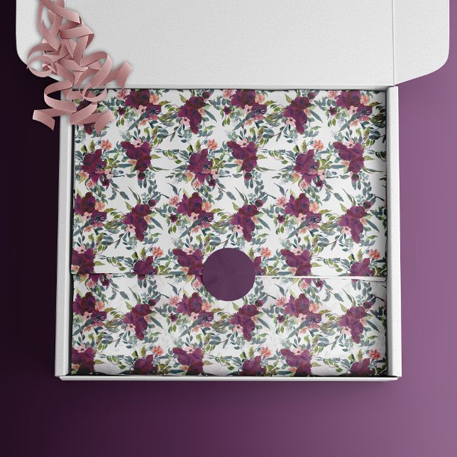 Papel De Seda Acuarela Bohemia Patrón floral pequeño (Subido por el creador)
