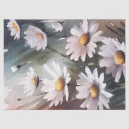 Papel De Seda Acuarela Daisies Embalaje de regalo de cumpleaños