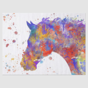 Papel De Seda Acuarela de caballo