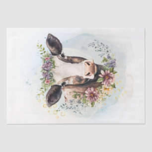 Papel De Seda Acuarela De Flor De Vaca