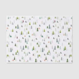 Papel De Seda acuarela de Ilustracion de árbol de Navidad