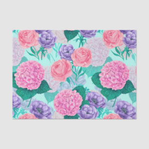 Papel De Seda Acuarela de jardín de primavera 2
