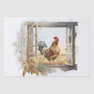 Papel De Seda Acuarela de la granja de primavera