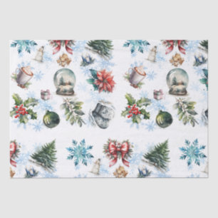 Papel De Seda Acuarela de navidades