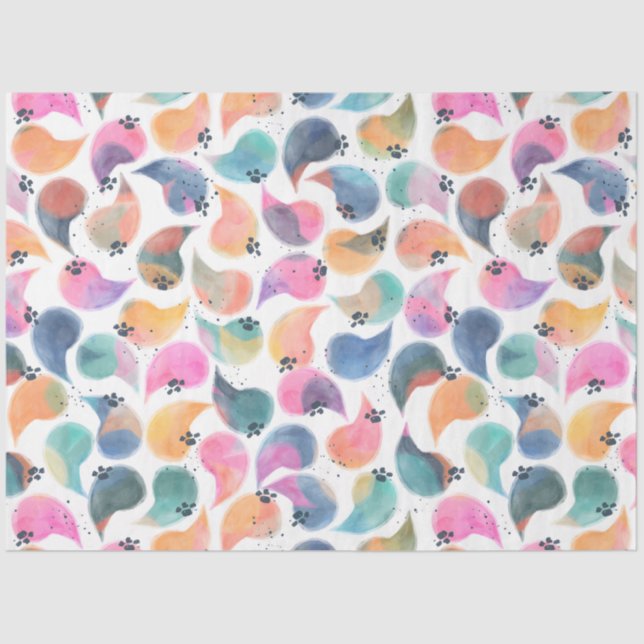 Papel De Seda Acuarela de piel de pescado (Anverso)