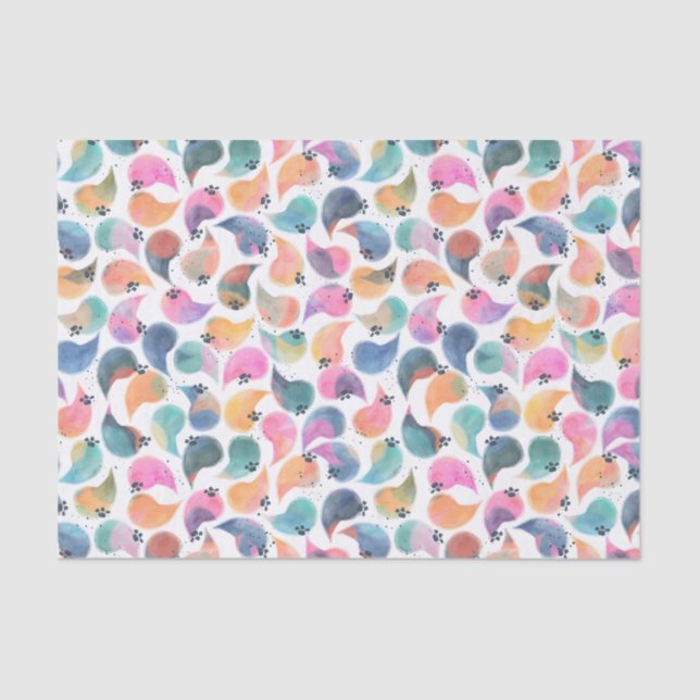 Papel De Seda Acuarela de piel de pescado (Anverso)