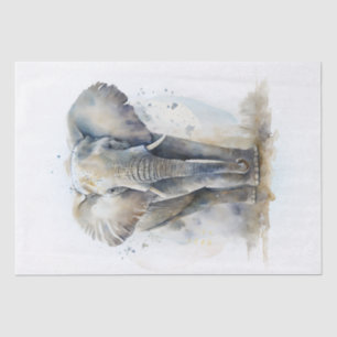 Papel De Seda Acuarela elefante
