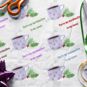 Papel De Seda Acuarela Eres mi malvavisco para mi cacao