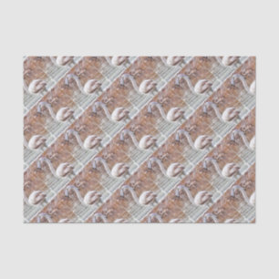 Papel De Seda Acuarela Flamingo Exótico