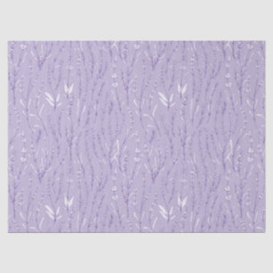 Papel De Seda Acuarela Floral Lavanda
