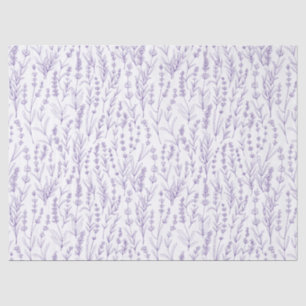 Papel De Seda Acuarela Floral Lavanda