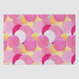 Papel De Seda Acuarela Flores De Primavera Vibrantes Pintadas