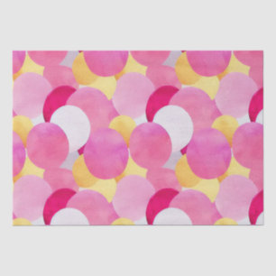 Papel De Seda Acuarela Flores De Primavera Vibrantes Pintadas