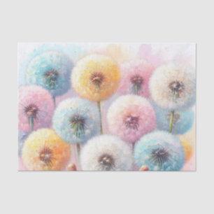 Papel De Seda Acuarela Flores leones pasteles suaves