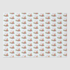 Papel De Seda Acuarela Gingerbread House Curso Feliz Navidad