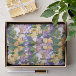 Papel De Seda Acuarela Lirios / Arte de Decoupage Floral