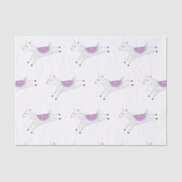 Papel De Seda Acuarela Llama Kids Birthday Fiesta