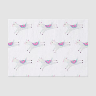Papel De Seda Acuarela Llama Kids Birthday Fiesta