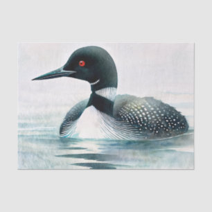 Papel De Seda Acuarela Loon On Lake